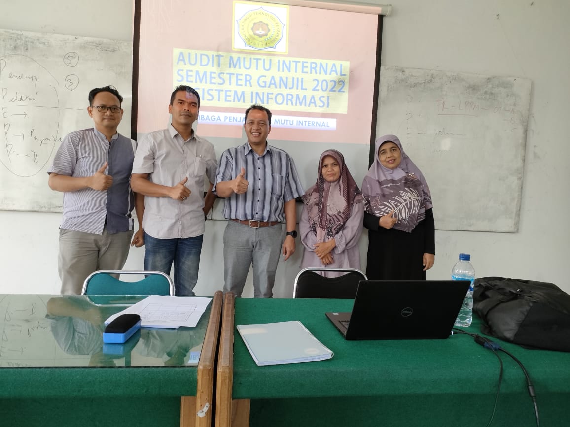 AUDIT MUTU INTERNAL (AMI) PRODI SISTEM INFORMASI SEKOLAH TINGGI TEKNOLOGI PEKANBARU (STTP)
